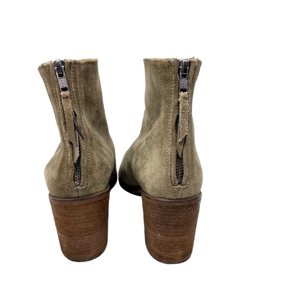 Madewell EUC Ames Suede Ankle Boots SZ 11 Brown Olive Green - Picture 5 of 11